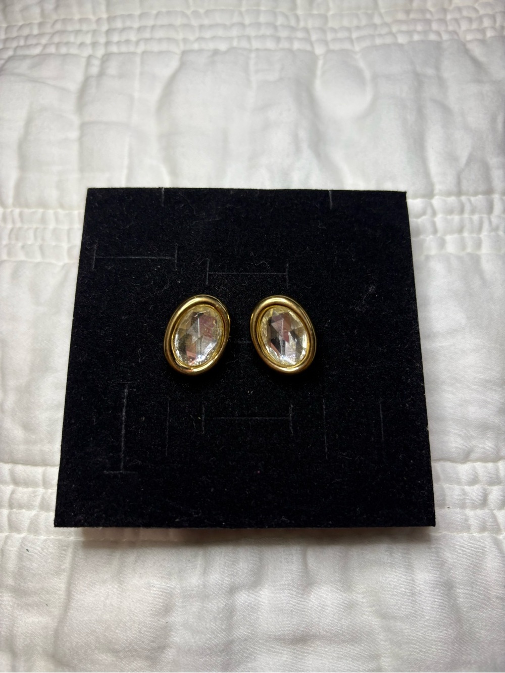 Vintage Givenchy Gold Tone Clip on Earrings